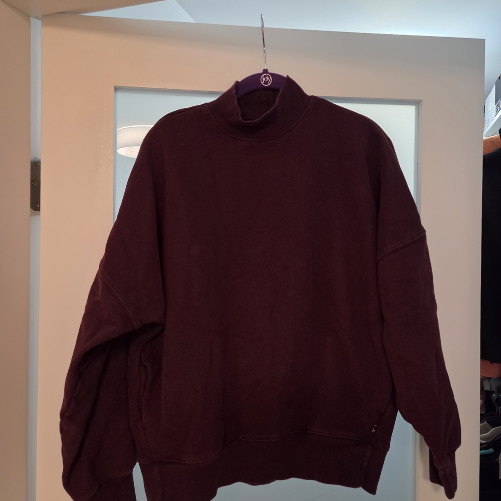 TNA Deep Burgundy Turtleneck Sweater